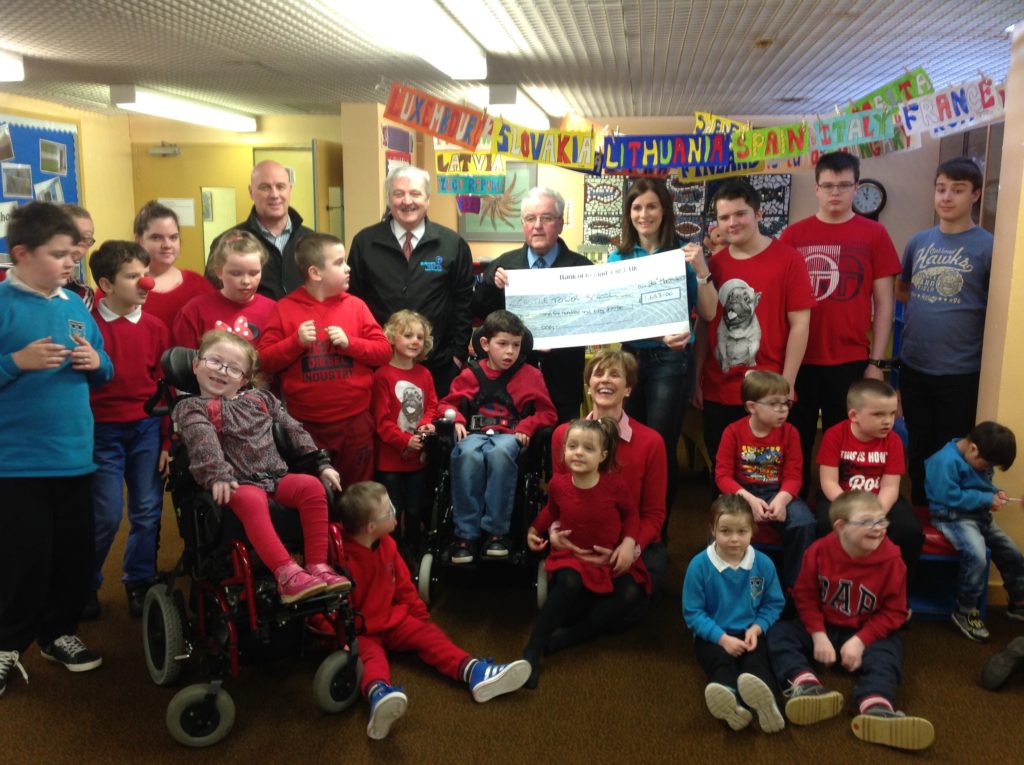 Ballymena North Partnership present cheque to Castle Tower - Castle Tower